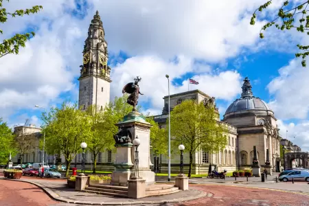 Cardiff in April