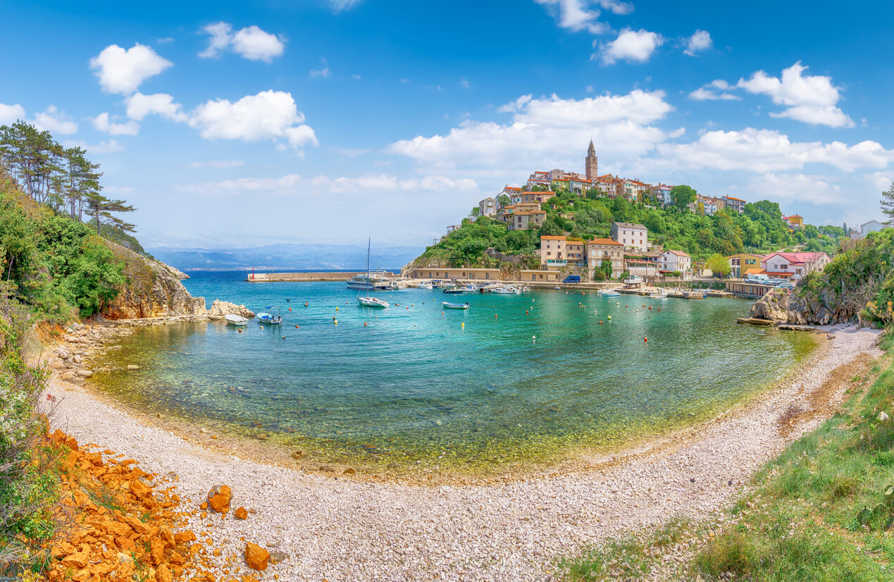 Krk island : Vrbnik, île de Krk